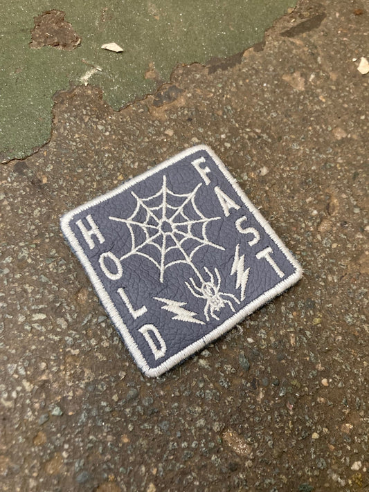 Hold Fast — Leather Patch (Slate)