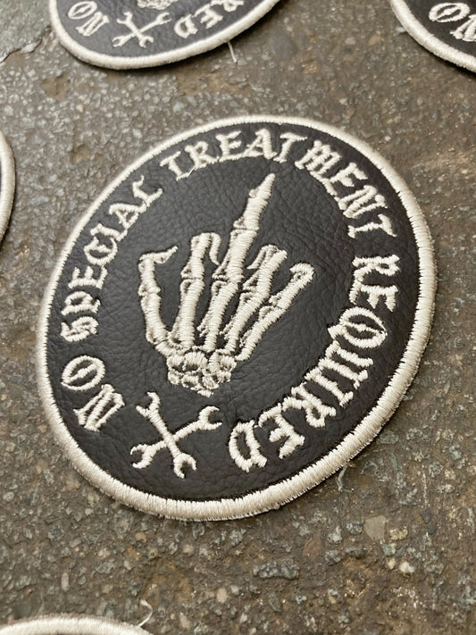 No Special Treatment Required — Embroidered Patch