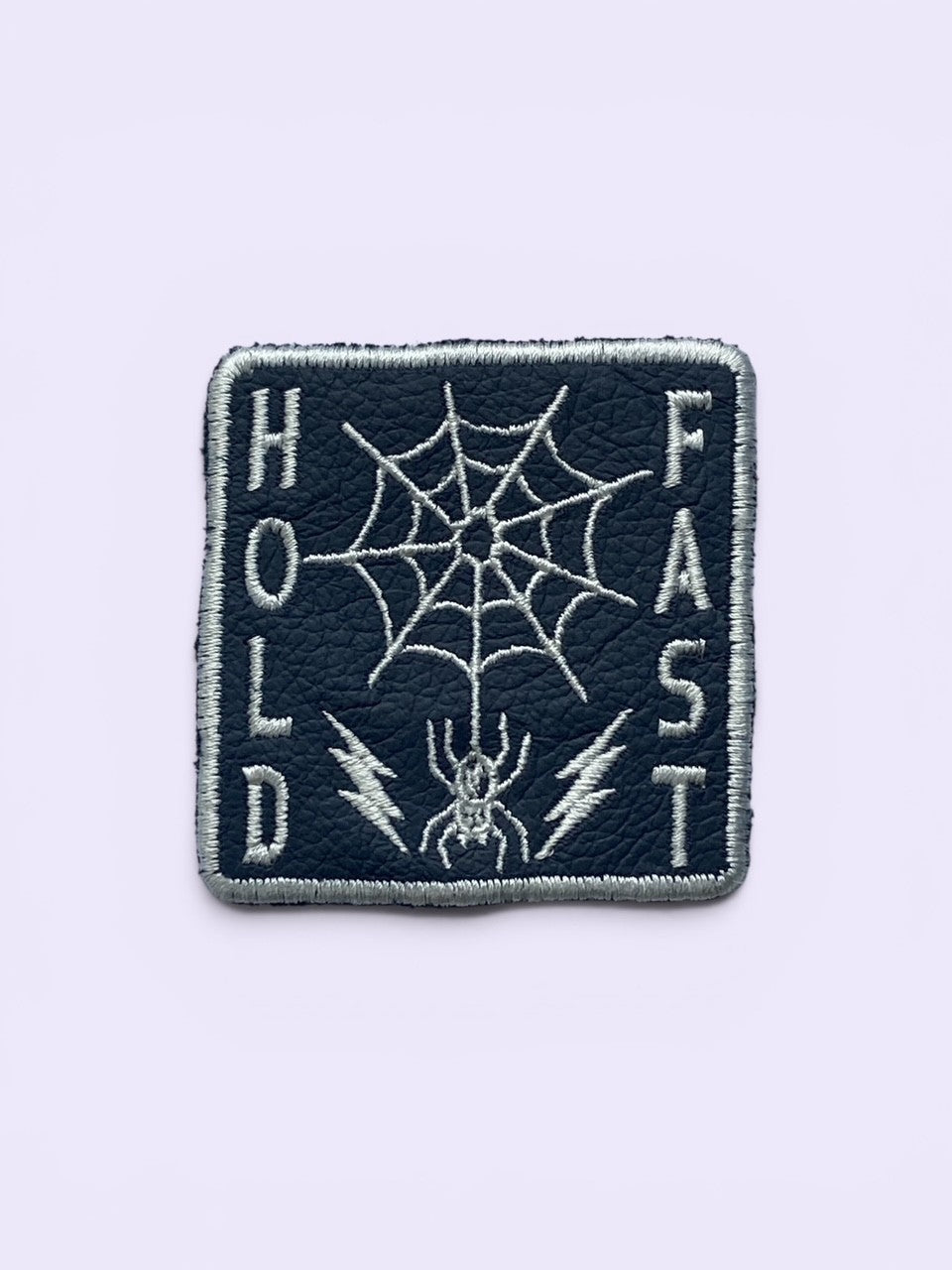 Hold Fast — Leather Patch (Slate)